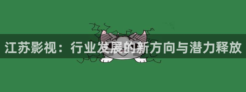 电影网琪琪：江苏影视：行业发展的新方向与潜力释放